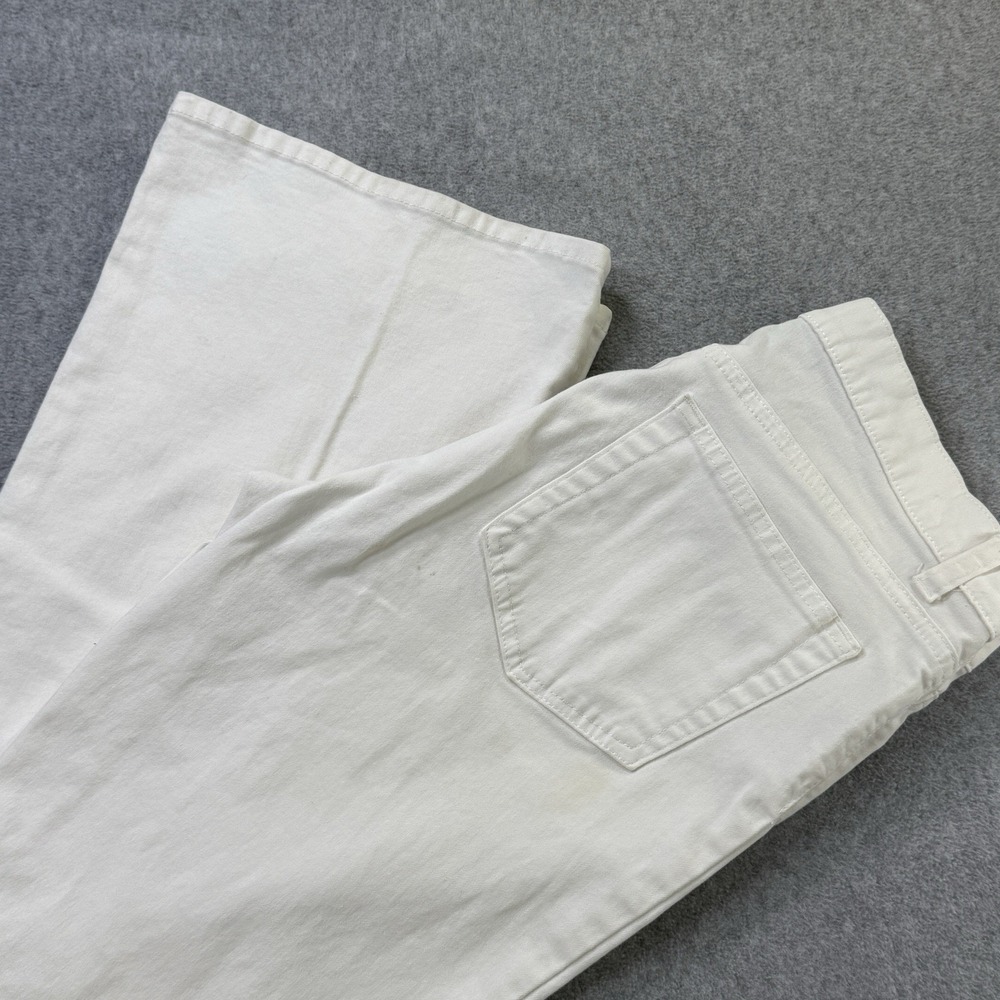 Y2K GAP Low Rise Flare Jeans White Women's 8 Stretch Denim Mauritius Early 2000s